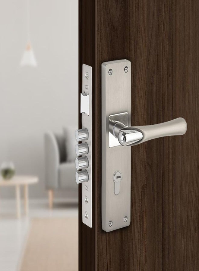 Link Bloss Mortise Lock |for Main & Internal Door in Home, Office, Hotel | 10 Inches Heavy Duty Handle Set with Both Side Key Access, 3 Keys |SS Finish|2 Years Warranty